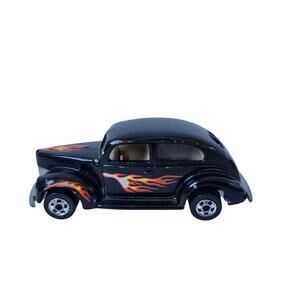 Vintage 1982 Mattel Hot Wheels Real Riders '40 Ford 2-Door Black With Flames
